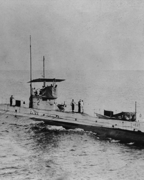 HMA Submarine AE2 on passage from United Kingdom to Australia