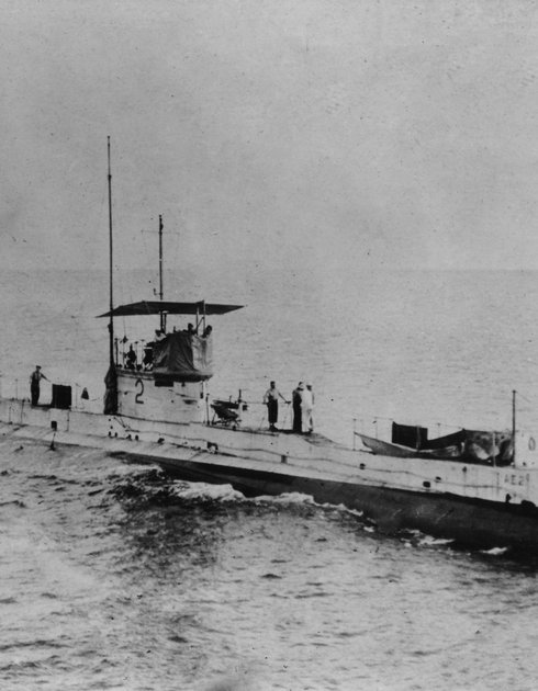 HMA Submarine AE2 on passage from United Kingdom to Australia